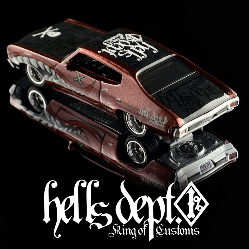 画像: HELLS DEPT 2022 - DOUBLE LOSER[S] 【"SHARK MOUTH" 1970 CHEVROLET CHEVELLE SS (カスタム完成品）】BLACK-WINE/RR （送料サービス適用外）