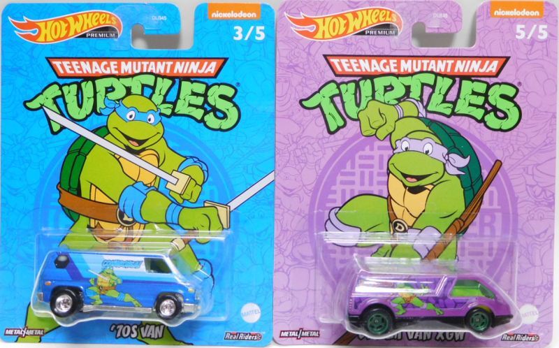 画像: 【US版】2022 POP CULTURE "TEENAGE MUTANT NINJA TURTLES" 【Nアソート 5種セット】 '66 DODGE A100/'55 CHEVY PANEL/CUSTOM GMC PANEL VAN/'70s VAN/DREAM VAN XGW（予約不可）