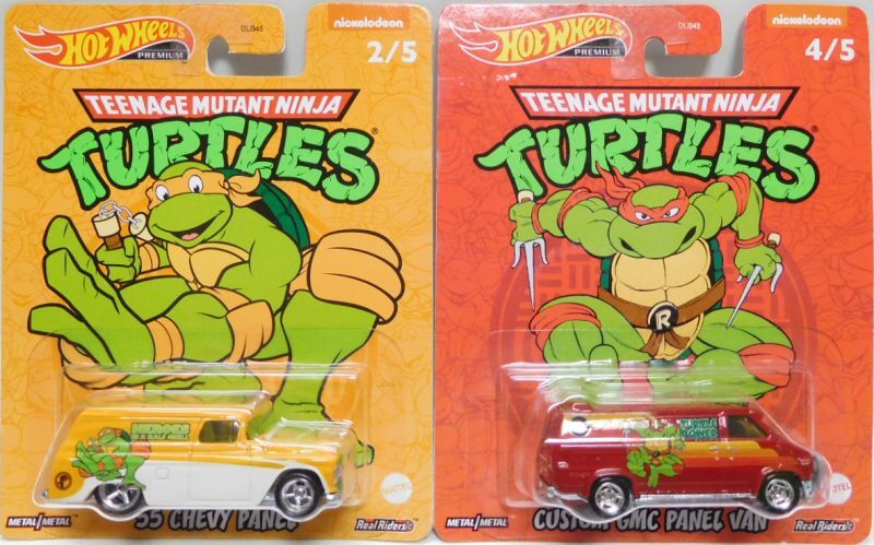 画像: 【US版】2022 POP CULTURE "TEENAGE MUTANT NINJA TURTLES" 【Nアソート 5種セット】 '66 DODGE A100/'55 CHEVY PANEL/CUSTOM GMC PANEL VAN/'70s VAN/DREAM VAN XGW（予約不可）