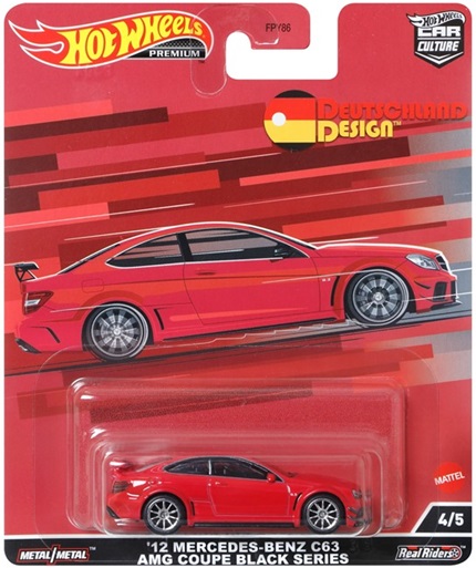 画像: 2022 HW CAR CULTURE "DEUTSCHLAND DESIGN" 【'12 MERCEDES-BENZ C63 AMG COUPE BLACK SERIES】RED/RR