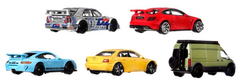 画像: 2022 HW CAR CULTURE 【Kアソート DEUTSCHLAND DESIGN（5種セット）】1994 MERCEDES-BENZ C-CLASS DTM TOURING CAR/'12 MERCEDES-BENZ C63 AMG COUPE BLACK SERIES/PORSCHE 911 GT3 RS/AUDI S4 quattro/MERCEDES-BENZ SPRINTER