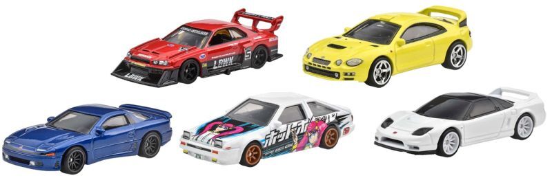 画像: 2022 HW CAR CULTURE 【Lアソート MOUNTAIN DRIFTERS（5種セット）】LB-ER34 SUPER SILHOUETTE NISSAN SKYLINE/'95 TOYOTA CELICA GT-FOUR/MITSUBISHI 3000GT VR-4/TOYOTA AE86 SPRINTER TRUENO/'03 HONDA NSX TYPE-R