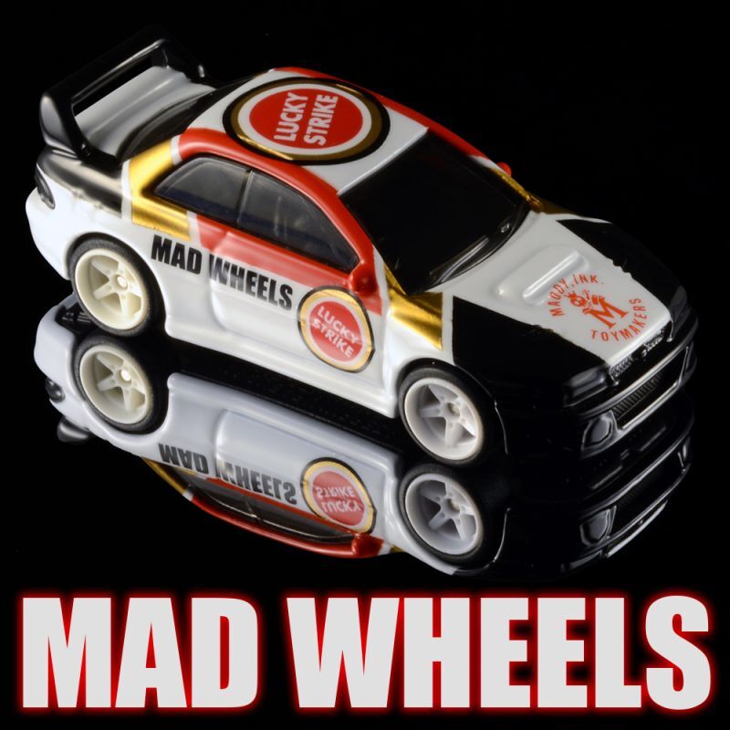 画像: MAD WHEELS (マッドホイール） 【"LuckyStrike 22B" '98 SUBARU IMPREZA 22B STi-VERSION (カスタム完成品）】 WHITE-BLACK-RED/RR （送料サービス適用外） 