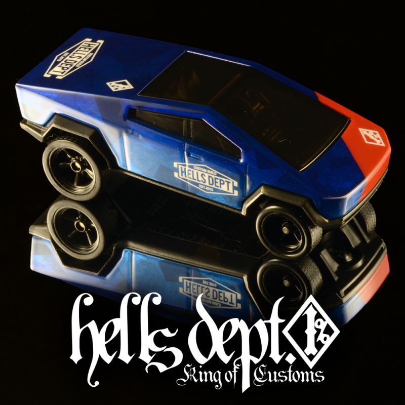 画像: HELLS DEPT 2022 - DOUBLE LOSER[S] 【"Blue CAMO" CYBER TRUCK (カスタム完成品）】BLUE CAMO/RR （送料サービス適用外）