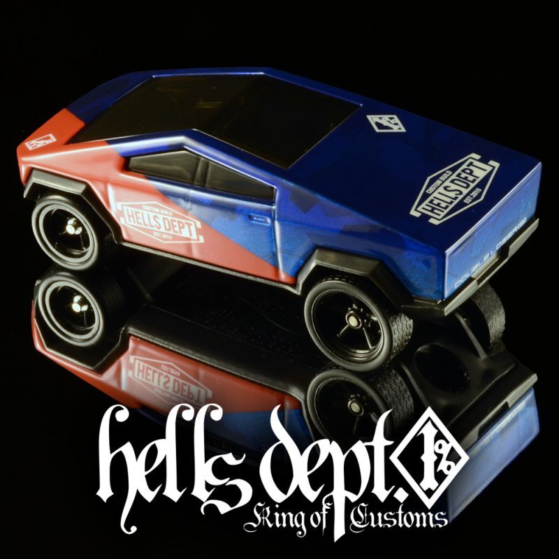画像: HELLS DEPT 2022 - DOUBLE LOSER[S] 【"Blue CAMO" CYBER TRUCK (カスタム完成品）】BLUE CAMO/RR （送料サービス適用外）