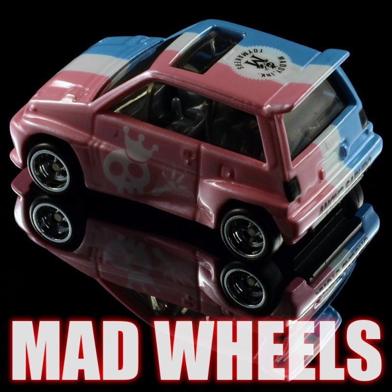 画像: MAD WHEELS (マッドホイール） 【"Courrèges CITY" 85 HONDA CITY TURBO II (カスタム完成品）】 PINK-WHITE-LT.BLUE/RR （送料サービス適用外） 