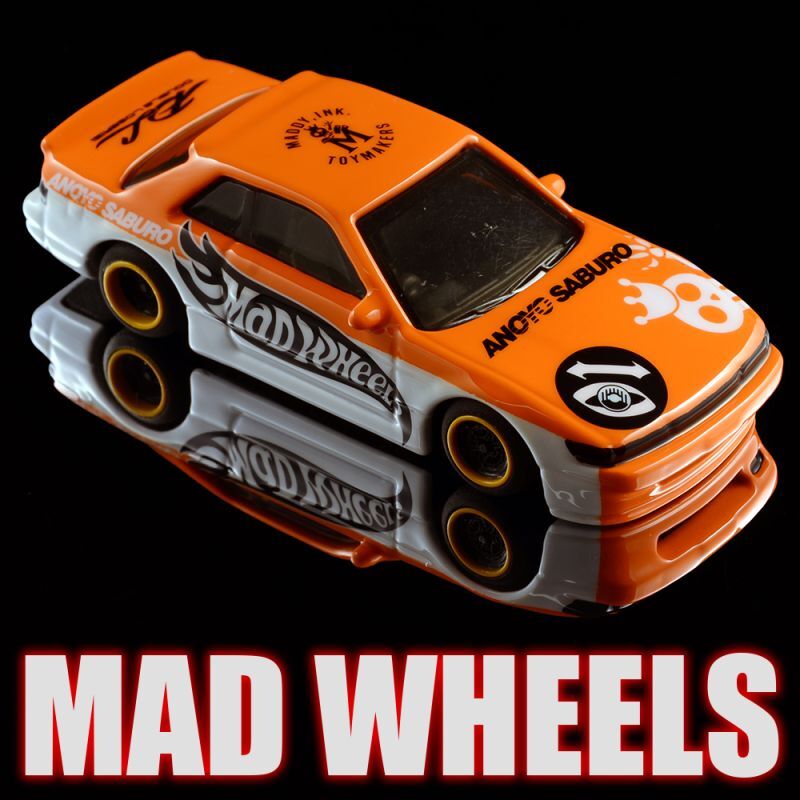 画像: MAD WHEELS (マッドホイール） 【"Orange S13 LOWDOWN" NISSAN SILVIA (S13) (カスタム完成品）】 ORANGE-WHITE/RR （送料サービス適用外） 