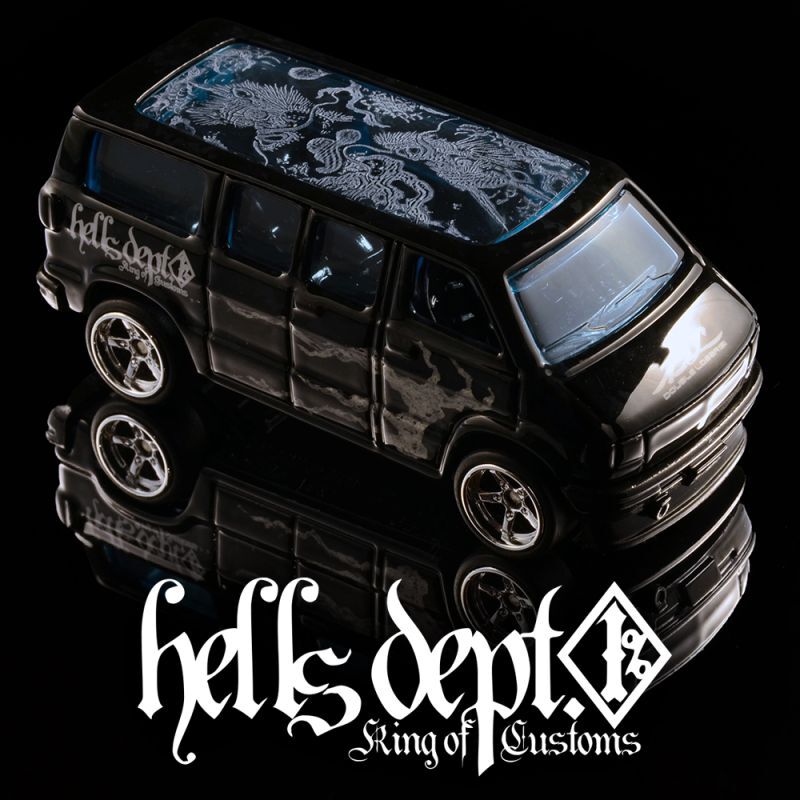 画像: HELLS DEPT 2022 - DOUBLE LOSER[S] 【"SOURYU" DODGE VAN (カスタム完成品）】BLACK/RR （送料サービス適用外）