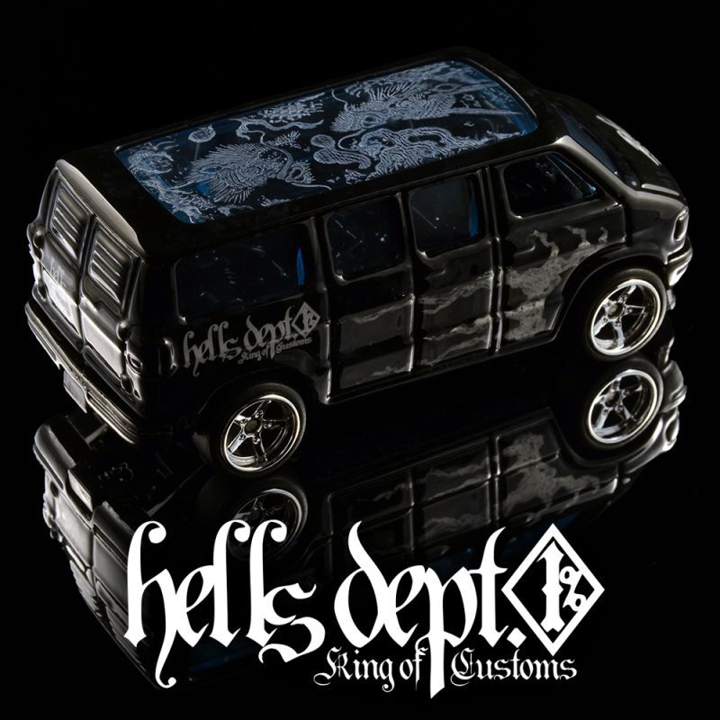 画像: HELLS DEPT 2022 - DOUBLE LOSER[S] 【"SOURYU" DODGE VAN (カスタム完成品）】BLACK/RR （送料サービス適用外）