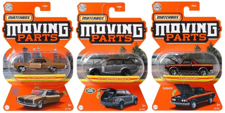 画像: 【仮予約】PRE-ORDER - 【2022 MATCHBOX MOVING PARTS　"E"アソート 8個入り】2021 フォード ブロンコ/1975 三菱 ランサー セレステ/1978 スバル ブラット/2019 フォード マスタング/1964 ポンティアック グランプリ/2006 フォード クラウン ヴィクトリア/2018 ランドローバー ヴォーグ SE(9月下旬入荷予定）