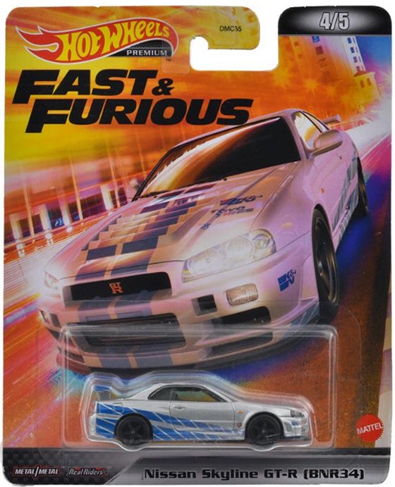 画像: 2022 RETRO ENTERTAINMENT 【Eアソート  "FAST & FURIOUS" 5種セット】NISSAN SKYLINE GT-R (BNR34)/NISSAN SKYLINE GT-R (BCNR33)/NISSAN 240SX (S14)/'95 MITSUBISHI ECLIPSE/'17 ACURA NSX