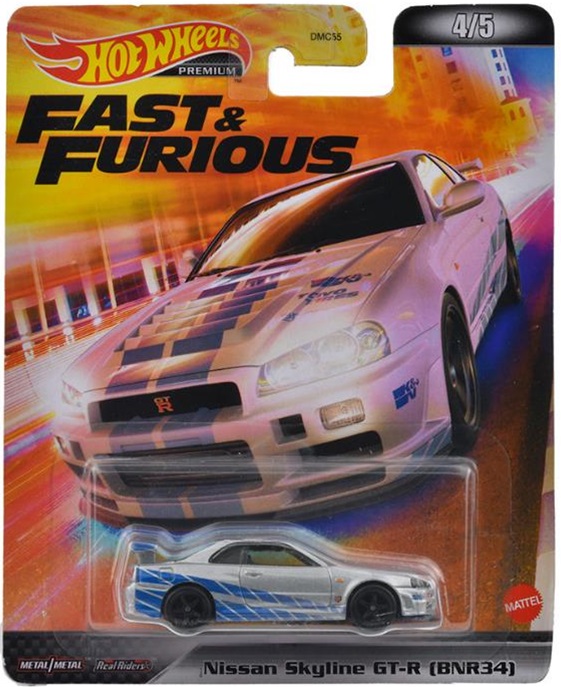 画像: 2022 RETRO ENTERTAINMENT 【"FAST & FURIOUS" NISSAN SKYLINE GT-R (BNR34)】SILVER/RR