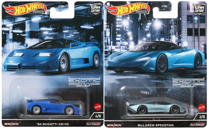 画像: 2022 HW CAR CULTURE  【Mアソート EXOTIV ENVY5種セット）】'69 ALFA ROMEO 33 STRADALE/LAMBORGHINI ESSENZA SCV12/KOENINGSEGG AGERA R/'94 BUGATTI EB110/McLAREN SPEEDTAIL