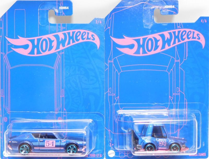 画像: 2022 HW 54TH ANNIVERSARY BLUE AND PINK 【5種セット】NISSAN SKYLINE 2000 GT-R/MANGA TUNER/CUSTOM '53 CHEVY/'70 VOLKSWAGEN BAJA BUG