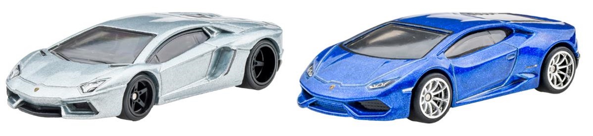 画像: 2022 HW CAR CULTURE "PREMIUM 2PACK" 【ランボルギーニ アヴェンタドール クーペ／ランボルギーニ ウラカン LP 610-4】GRAY-BLUE/RR