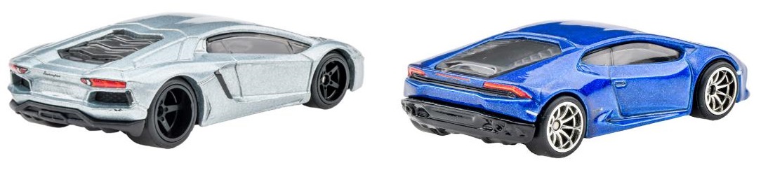 画像: 2022 HW CAR CULTURE "PREMIUM 2PACK" 【ランボルギーニ アヴェンタドール クーペ／ランボルギーニ ウラカン LP 610-4】GRAY-BLUE/RR