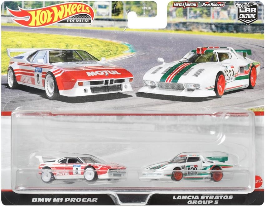 画像: 【仮予約】PRE-ORDER - 2022 HW CAR CULTURE "PREMIUM 2PACK" 【BMW M1 プロカー／ランチア ストラトス グループ5】WHITE/RR(10月中旬入荷予定)