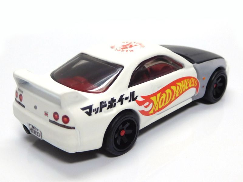 画像: MAD WHEELS (マッドホイール） 【NISSAN SKYLINE GT-R (BNR33)(カスタム完成品）】FLAT WHITE-BLACK/RR （送料サービス適用外） 