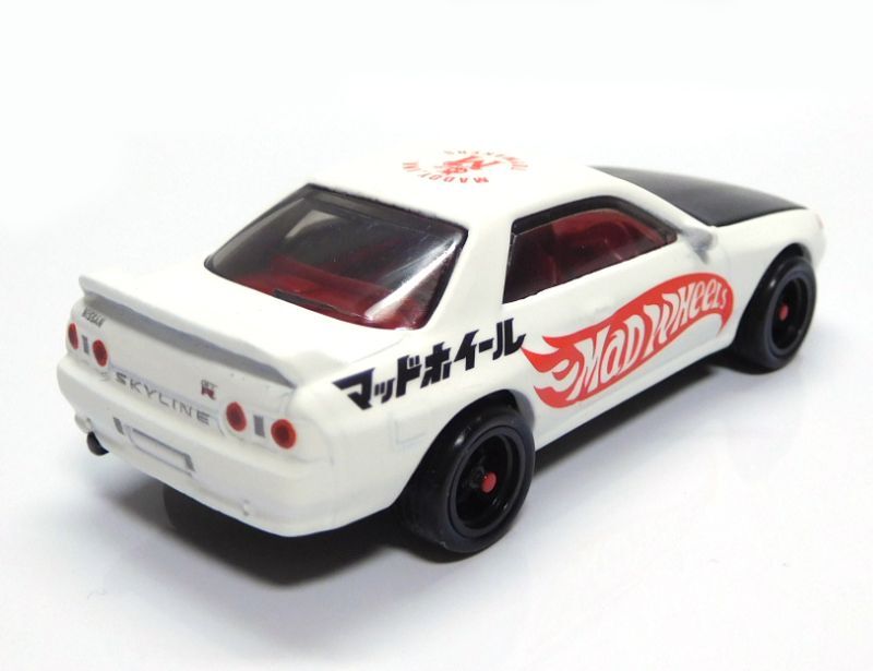 画像: MAD WHEELS (マッドホイール） 【NISSAN SKYLINE GT-R (BNR32)(カスタム完成品）】FLAT WHITE-BLACK/RR （送料サービス適用外） 