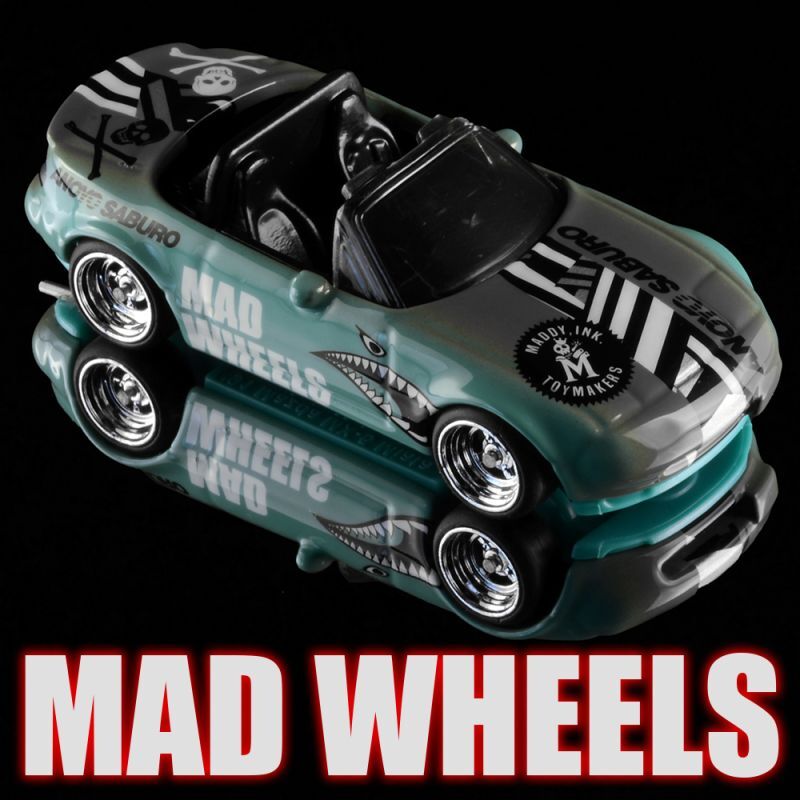 画像: MAD WHEELS (マッドホイール） 【"Sharkmouth NA" '91 MAZDA MX-5 MIATA (カスタム完成品）】 BLUEGREEN-GRAY/RR （送料サービス適用外） 