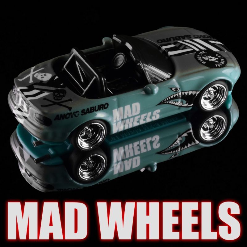 画像: MAD WHEELS (マッドホイール） 【"Sharkmouth NA" '91 MAZDA MX-5 MIATA (カスタム完成品）】 BLUEGREEN-GRAY/RR （送料サービス適用外） 