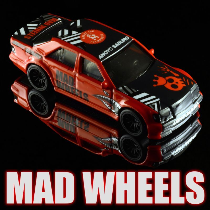 画像: MAD WHEELS (マッドホイール） 【"Sharkmouth 500E" MERCEDES-BENZ 500 E (カスタム完成品）】 RED-BLACK/RR （送料サービス適用外） 