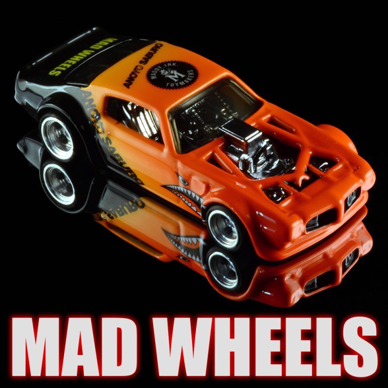 画像: MAD WHEELS (マッドホイール） 【"Sharkmouth Firebird" 1970 PONTIAC FIREBIRD(カスタム完成品）】 ORANGE-BLACK/RR （送料サービス適用外） 