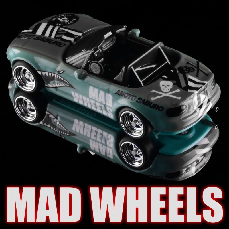 画像: MAD WHEELS (マッドホイール） 【"Sharkmouth NA" '91 MAZDA MX-5 MIATA (カスタム完成品）】 BLUEGREEN-GRAY/RR （送料サービス適用外） 