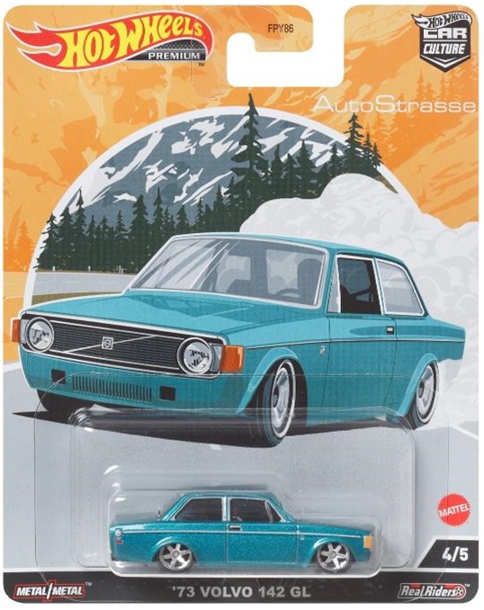 画像: 2022 HW CAR CULTURE "アウト・ストラッセ " 【'73 VOLVO 142 GL】AQUA/RR