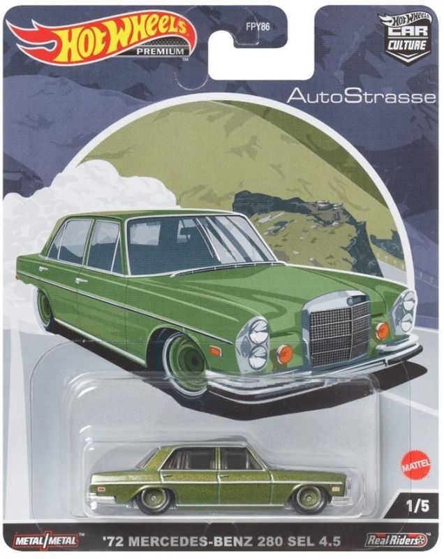 画像: 2022 HW CAR CULTURE "アウト・ストラッセ " 【'72 MERCEDES-BENZ 280 SEL 4.5】TEA GREEN/RR