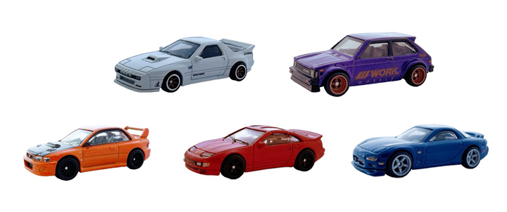 画像: 2022 HW CAR CULTURE  【Qアソート "ローニン・ラン" 5種セット】MAZDA RX7 FC PANDEM/'81 TOYOTA STARLET KP61/'98 SUBARU IMPREZA 22B-STi VERSION/NISSAN 300ZX TWIN TURBO/'95 MAZDA RX7