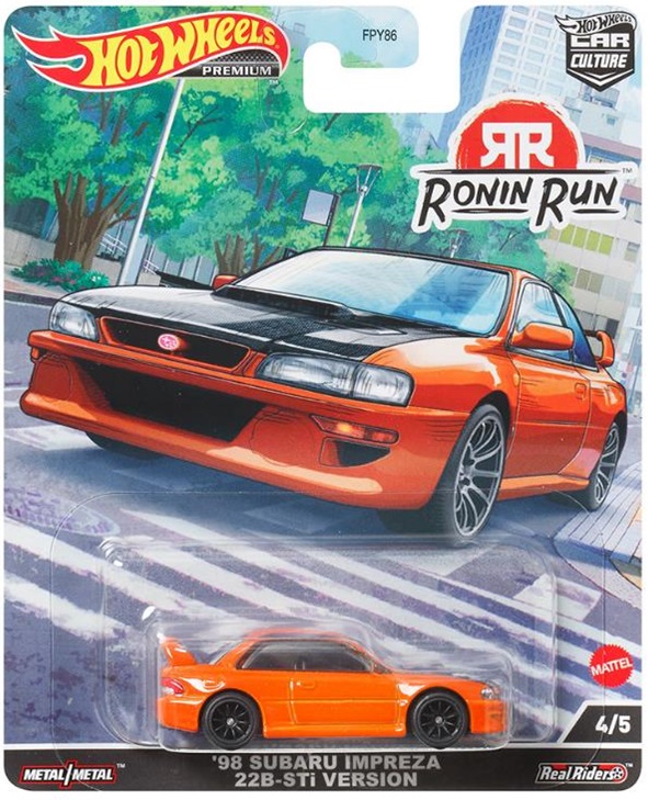 画像: 2022 HW CAR CULTURE "ローニン・ラン " 【'98 SUBARU IMPREZA 22B-STi VERSION】ORANGE/RR