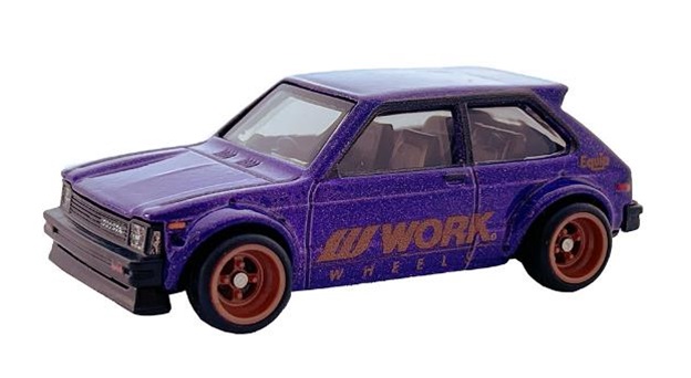 画像: 2022 HW CAR CULTURE "ローニン・ラン " 【'81 TOYOTA STARLET KP61】PURPLE/RR