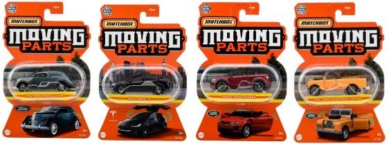 画像: 【仮予約】PRE-ORDER - 【202H MATCHBOX MOVING PARTS　"H"アソート 8個入り】1995 フォルクスワーゲン ゴルフ MK3/2020 日産リーフ/'80 ポルシェ 911 ターボ(x2)/1936 フォード セダン カスタム/テスラ モデルX/レンジローバーイヴォーク/1965 ランドローバー ジェンII ピックアップ(2月下旬入荷予定）