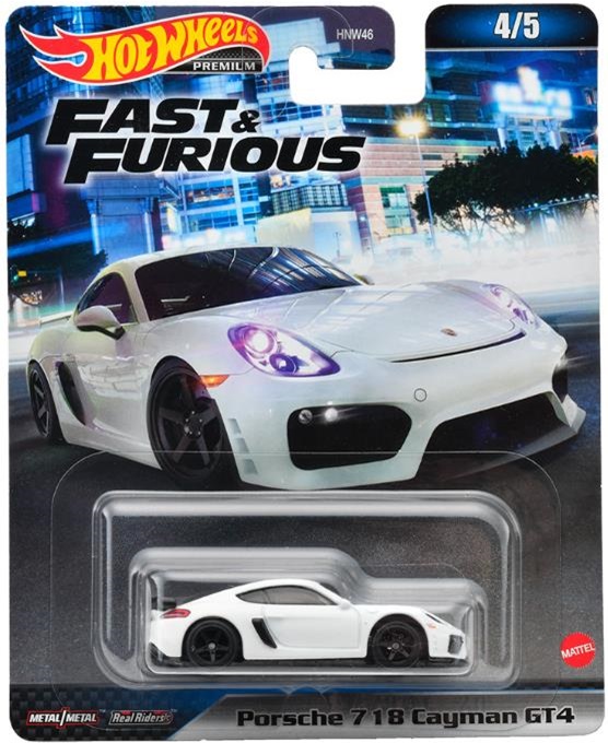 画像: 2023 HW FAST & FURIOUS (ワイルド・スピード) 【PORSCHE 718 CAYMAN GT4】 WHITE/RR