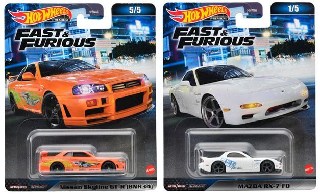 画像: 2023 HW FAST & FURIOUS (ワイルド・スピード) 【Aアソート5種セット】 NISSAN SKYLINE GT-R (BNR34)/MAZDA RX-7 FD/PORSCHE 718 CAYMAN GT4/JEEP GRAND CHEROKEE TRACKHAWK/1967 CHEVY CAMARO OFFROAD