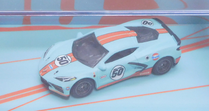 画像: 2022 MATTEL CREATIONS EXCLUSIVE 【"GULF"  2020 CORVETE】 FLAT LT.BLUE/RR