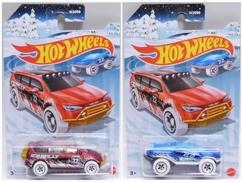 画像: 【US版】2022 HOLIDAY HOT RODS + 2023 HAPPY NEW YEAR 【5種セット】 CARBONATOR(ほぼパック割れ）/TOYOTA OFF-ROAD TRUCK/LAND ROVER SERIES III PICKUP/CHRYSLER PACIFICA/GEOTERRA