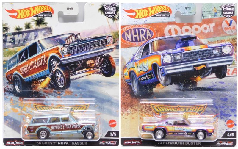 画像: 【US版】2023 HW CAR CULTURE  【Rアソート "DRAG STRIP" 5種セット】'33 WILLYS/VOLKSWAGEN "CLASSIC BUG"/'64 CHEVY NOVA GASSER/'65 DODGE CORONET/'73 PLYMOUTH DUSTER