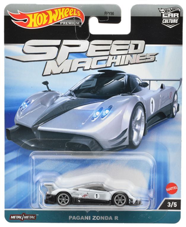 画像: 2023 HW CAR CULTURE "SPEED MACHINES " 【PAGANI ZONDA R】LT.GRAY/CM6