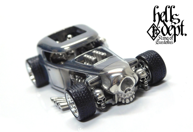 画像: HELLS DEPT 2023 - COVA MANUFACTURING FACTORY 【MOD ROD with SKULL DRIVER (カスタム完成品）】CHROME/RR （送料サービス適用外）