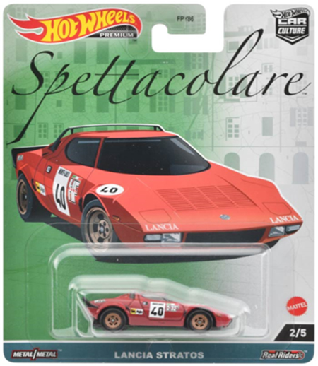 画像: 2023 HW CAR CULTURE "スペッタコラーレ" 【LANCIA STRATOS】RED/RR (7月下旬入荷予定)