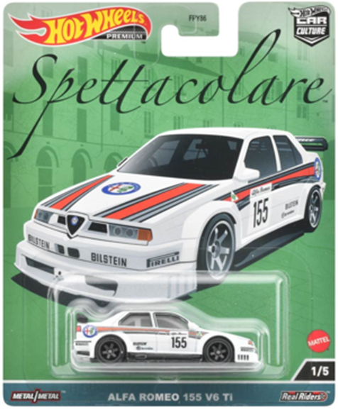 画像: 2023 HW CAR CULTURE "スペッタコラーレ" 【ALFA ROMEO 155 V6 Ti】WHITE/RR (7月下旬入荷予定)