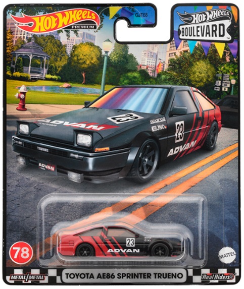 画像: 【仮予約】PRE-ORDER - 2023 HW BOULEVARD 【トヨタ AE86 スプリンタートレノ - ADVAN】BLACK/RR(8月中旬入荷予定）(ショートした場合は先着順となります）