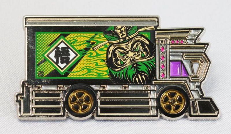 画像: DETERMINATION x FUNKASTOK MOTORS 【閻王 RAIJIN EXPRESS ピンズ 2色セット】RED&GREEN（送料サービス適用外） 