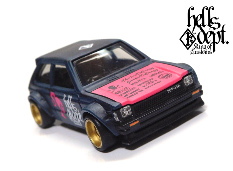 画像: HELLS DEPT 2022 - カツヌマ製作所 【'81 TOYOTA STARLET KP61 (カスタム完成品）】CHELLY-NAVY/RR （送料サービス適用外）