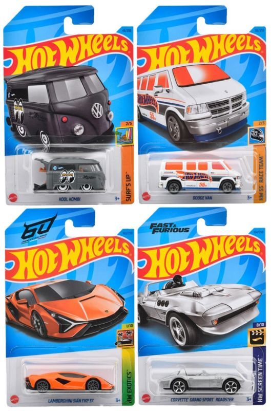 画像: 【仮予約】PRE-ORDER - 【 HOT WHEELS ベーシック 4種セット(国内流通版/裏面日本語)】(9月初旬入荷予定）