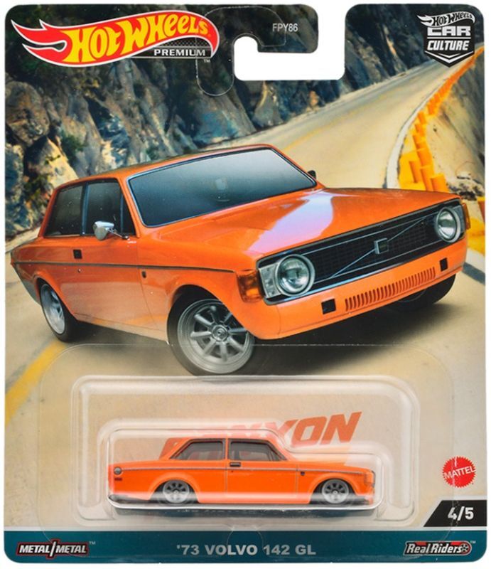 画像: 2023 HW CAR CULTURE "キャニオン・ウォリアーズ" 【'73 VOLVO 142 GL】ORANGE/RR