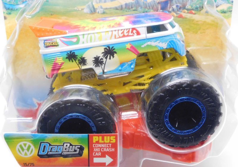 画像: 2022 HW MONSTER TRUCKS!  【VW DRAG BUS】 WHITE-TROPICAL(予約不可）