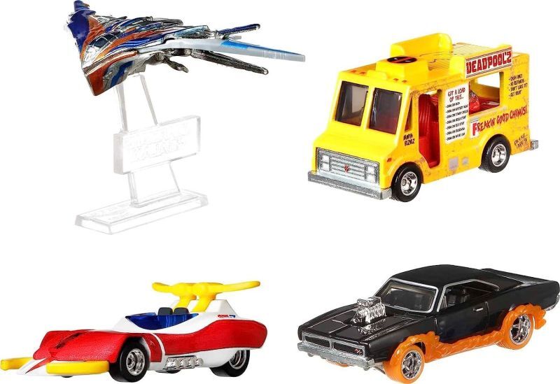 画像: 【US版】 2023 HW "MARVEL" 【4 CAR SET BOX】GHOST RIDER CHARGER/DEADPOOL CHIMICHANGA TRUCK/SPIDER MACHINE GP-7/MILANO/RR